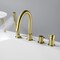 Kibi Circular Deck Mounted Bathtub Faucet with Hand Shower, Brushed Gold KTF3101BG - alternate 7